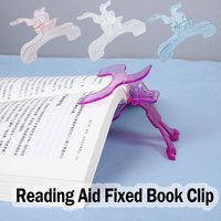New Easy To Read Fixed Book Clips 12° Plastic Transparent Book Holder Anti-slip Note Holder for Student Learning Tools