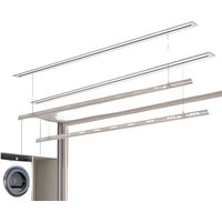 Balcony lifting clothes drying rod, intelligent, remote control, recessed, ultra-narrow, automatic invisible