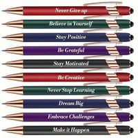 10 inspirational pens, ballpoint pens, writing with positive ink, thank you gift for school office