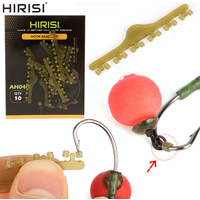 Hirisi 10set Fishing Rubber Beads, Stop Hook Beads for Carp Fishing Rigs, Terminal Tackle Accessories AH040