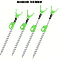 Aluminum Alloy Telescopic Fishing Rod Holder with Adjustable Pole Stand