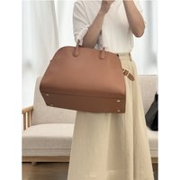 25 year old retro large capacity genuine leather 15 inch tote bag, commuter handbag, armpit bag