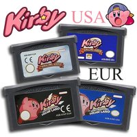 USA/EUR 32-Bit Video Game GBA Kirby Game Cartridge Console Card Amazing Mirror Nightmare in Dream Land for GBA NDS