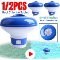 1/2PCS 5 inch Floating Chlorine Dispenser Versatile Chlorine Tablets Dispenser Pool Maintenance Floater for Pool Spa Hot Tub