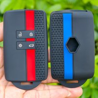 New Silicone Car Key Case Cover Fob for Renault Captur Megane Talisman Espace Clio Zoe Koleos Scenic 4 Arkana Dacia Sandero Card
