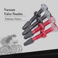 BOLANY 1PCS Fahrrad Ventil 40mm/60mm Rennrad Vakuum Düse Für Fahrrad Tubeless Reifen Kern Aluminium legierung Ventil Zubehör