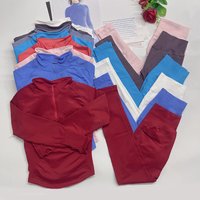Long Sleeve DF Impact Half Zippy Gym Top leggings Running Shirt Women Yoga outfits Sports clothing Gym Fitness Workout pants set