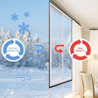 TPU Black Window Insulation Screen Window Film Transparent Soft Glass Film For Window Warm in Winter and Cool in Summer