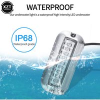 27LED 12V Boat Transom Light Underwater Pontoon Marine Ship Boat Accessories Light Stainless Steel Waterproof Marine Light IP68