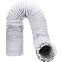1.5-6M Aluminum Foil Duct Hose Pipes Fittings Kitchen Flexible Exhaust Inline Fan Vent Hoses Ventilation Air Vent Tupe Part