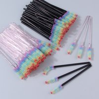 Disposable Crystal Eyelashes Brush Comb 100Pcs Eye Lashes Extension Mascara Wands Makeup Professional Makeup Beauty Tool