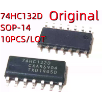 10PCS/LOT 74HC132 74HC132D SN74HC132D SMD SOP-14 logic chip In Stock NEW original IC