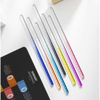 INS Style Transparent Straight Rulers 15cm 20cm 30cm Gradient Acrylic Drafting Tools for DIY Drawing Math Office Use