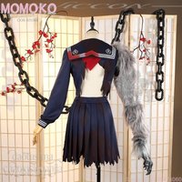 Christmas Horror Game F Cosplay Hinako Anime Costume Japanese School Uniform JK Dress Furry Paw Disguise Sexy Costumes image 4