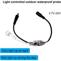 5A Photocell Switch Auto On/Off DC3.7-24V Waterproof Outdoor/Indoor Light Control Sensor with Dual Mode(Day&Night)for LED Light
