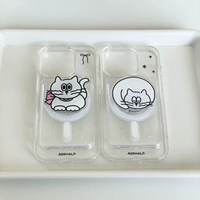 Cute Kitten Cat Kawaii for Magnetic Phone Case for iPhone 17AIR 16E 11 12 13 14 15 Pro Max MINI Plus Y2K Wireless Charging Cover