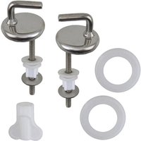 2Pcs Toilet For Seat Hinge No Noise Stainless Steel With Mounting Accessory Home Toilet Seat Hinges Bathroom Fixture