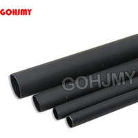 5Meters Heat Shrinkable Tube 1mm 1.5mm 2mm 3mm 4mm 5mm 6mm 2:1 Black Heat Shrink Tubing Shrinkable Sleeving DIY Connector wire