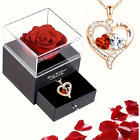 1 Set Romantic Red Roses Eternal Flower Gift Box - for Mother's Day, Valentine's, Birthdays for Wife, Lover, Daughter