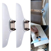 1 Pair Stainless Steel Stair Tread Template Tool Gauge for Stair Board Tile Positioning Measuring Tool Angle Ruler
