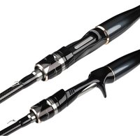 FISHINGFANS TH2D MEDIUM POWER 6-12LB TAPERED HANDLE 1.8m 2.1m 2.4m HIGH CARBON FIBER SPINNING CASTING BASS FISHING ROD