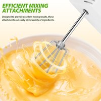 2pcs Stainless Steel Whisk Attachments Semi-automatic Egg Beater Electric Mixer Replacement Egg Beater Parts Kitchen Accessories
