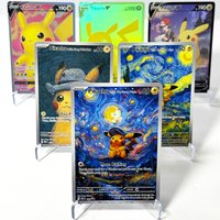 PKM Pikachu Top Hot Seller Rare Foil Game Cards English Single PTCG Proxy DIY Holographic Collectible toy gift competition cards