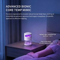 Bionic Purple Light Photocatalytic Mosquito Trap Usb Silent Chemical Insect Catcher Bedroom Baby Kitchen Indoor Home Daily Use
