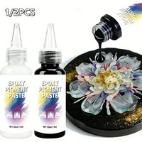 50/100ml White/Black Epoxy Resin Pigment Paste High Concentration Non-Toxic Easy Mixing Versatile Dye For Resin Coloring DIY Art