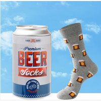 A pair of unique beer personalized patterns socks men and women on the eve of Halloween Give Friends Gift Socks Four Seasons