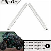 For Ducati Panigale V4/S/R V4S V4R 2018-2024 Motorcycle Handlebar Clip On Hand Grip Bar Aluminum Silver 87512772CA 87512763CA