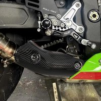 Kohlefaser-Motorrad-Auspuffrohrschutz für Kawasaki ZX-4R 2023-2025 ZX-4RR 2023-2025