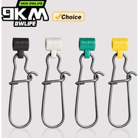9KM Fishing Line Sinker Slides Catfishing Rig 25pcs Heavy Duty Sinker Weights Connector with Duo Lock Snaps Saltwater Freshwater