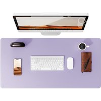 Leather Desk Pad Protector, Mouse Pad, Office Desk Mat, Waterproof Non-Slip PU Desk Blotter, Computer Desk Pad for Women