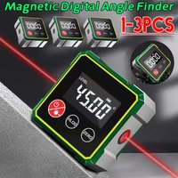 Digital Magnetic Inclinometer Protractor 360° LCD Level Angle Gauge Precision Measuring for Woodworking Table Saw Metalworking