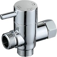 6 Inch Inner Diameter Shower Diverter Valve - 2 Way Water Separator Adjustable ABS Faucet Switcher Bathroom Accessory