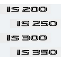 Glossy Black ABS Letters IS200 IS250 IS300 IS350 IS300h IS200t IS500 HYBRID Emblem For Lexus Car Trunk Logos Badge Accessories