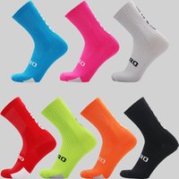 Calcetines de ciclismo profesionales transpirables absorbentes del sudor hombres mujeres deportes al aire libre correr baloncest
