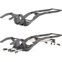 Carbon Fiber LCG Custom Build Chassis Kit and Links Set for 1/10 RC Rock Crawler High Clearance Extreme Breakover