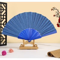Solid Color Folding Fan Easy To Clean Colorful Clack Fan Decorative Folding Fan Lightweight For Edm Events Parties Festivals