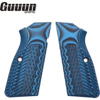 Poignées Guuun G10 pour Browning Hi Power et Tisas Regent BR9, Texture diamant ailes d'aigle