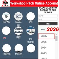 Online Account Workshop Pack for Auto Data Autodata Haynes PRO WIS Service Box Elsa Win Car Repair Software