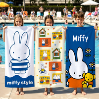 cute m-miffy pattern art Towel Beach Towels Soft Quick Dry Pool Towel for Travel Gym bathing Spa Camp sport Gift