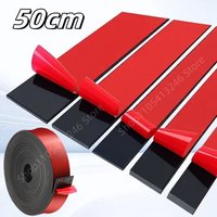 50CM Black Self Adhesive Resistant Durable Silicone Rubber Strip DIY Furniture Anti-skid High Temperature Anti-collision Gasket