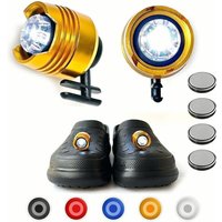 1 pair Portable Spotlights Shoes Lights Camping Headlights for perfect for hiking to biking for Pathfinder lighting slippers