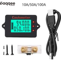 PZEM-037 Voltage and Current Meter Battery Level Detector RV Battery Level Indicator Coulombmeter DC 8~120V 10A/50A/100A