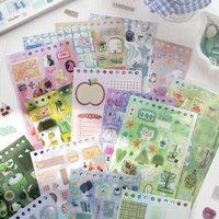 Mr.Paper 30 Sheets/Book Virtual Garden Sticker Book, Cute Y2K Aesthetic Stickers for Journal Scrapbooking DIY Decor