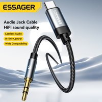 Essager AUX Audio Cable USB C to 3.5mm Jack AUX Cord Car Speaker Headphone Adapter For Samsung Huawei Universal Type-C Converter