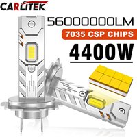 H7 Led CANBUS Headlight Bulbs 4400W Super Bright Wireless No Fan Lights for Car Ampoule LED Fanless H7 Automobile Fog Lamps 12V