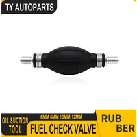 Rubber Aluminum Manual Fuel Pump Hand Primer Oil Gasoline Petrol Diesel Liquid Transfer Pump 6mm/8mm/10mm/12mm